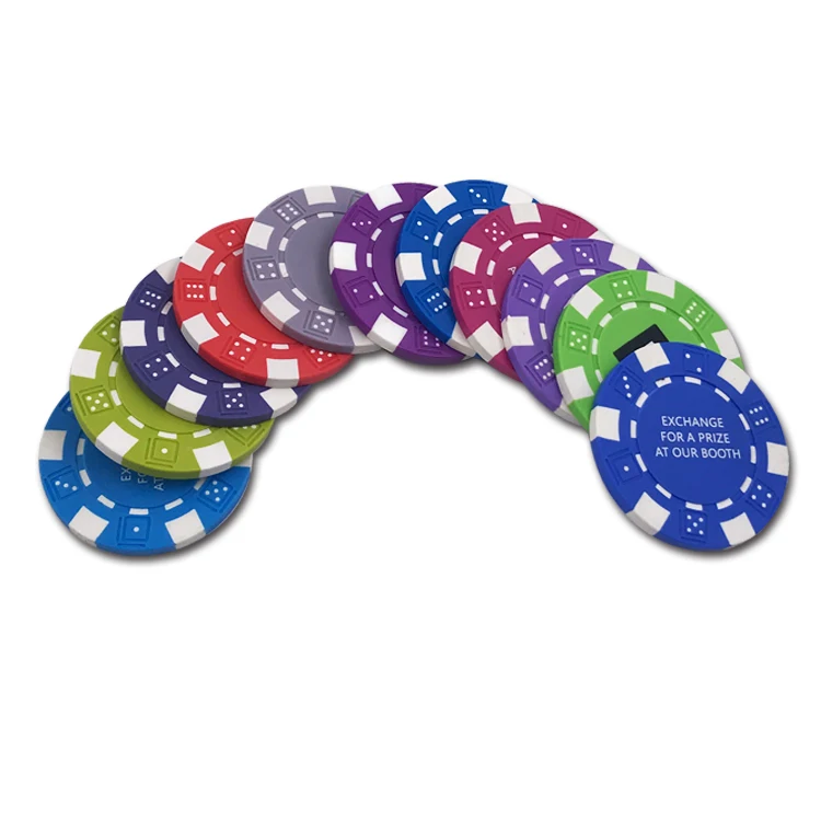 Custom  logo Clay Poker Chips 12gram Different Colors Dice logo Casino Chip