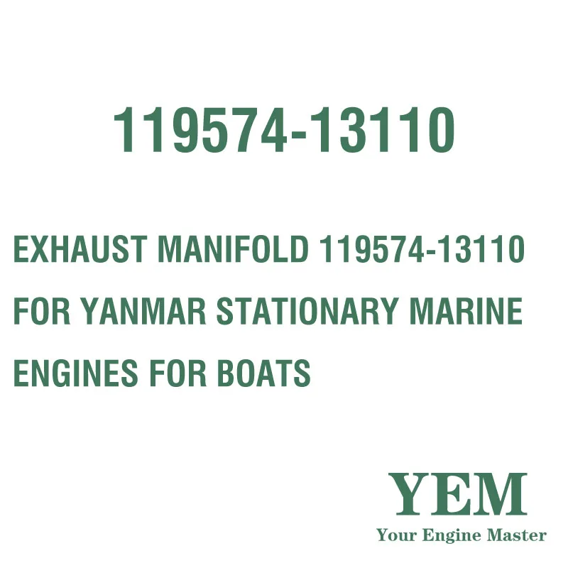 EXHAUST MANIFOLD 119574-13110 for YANMAR STATIONARY MARINE ENGINES for BOATS