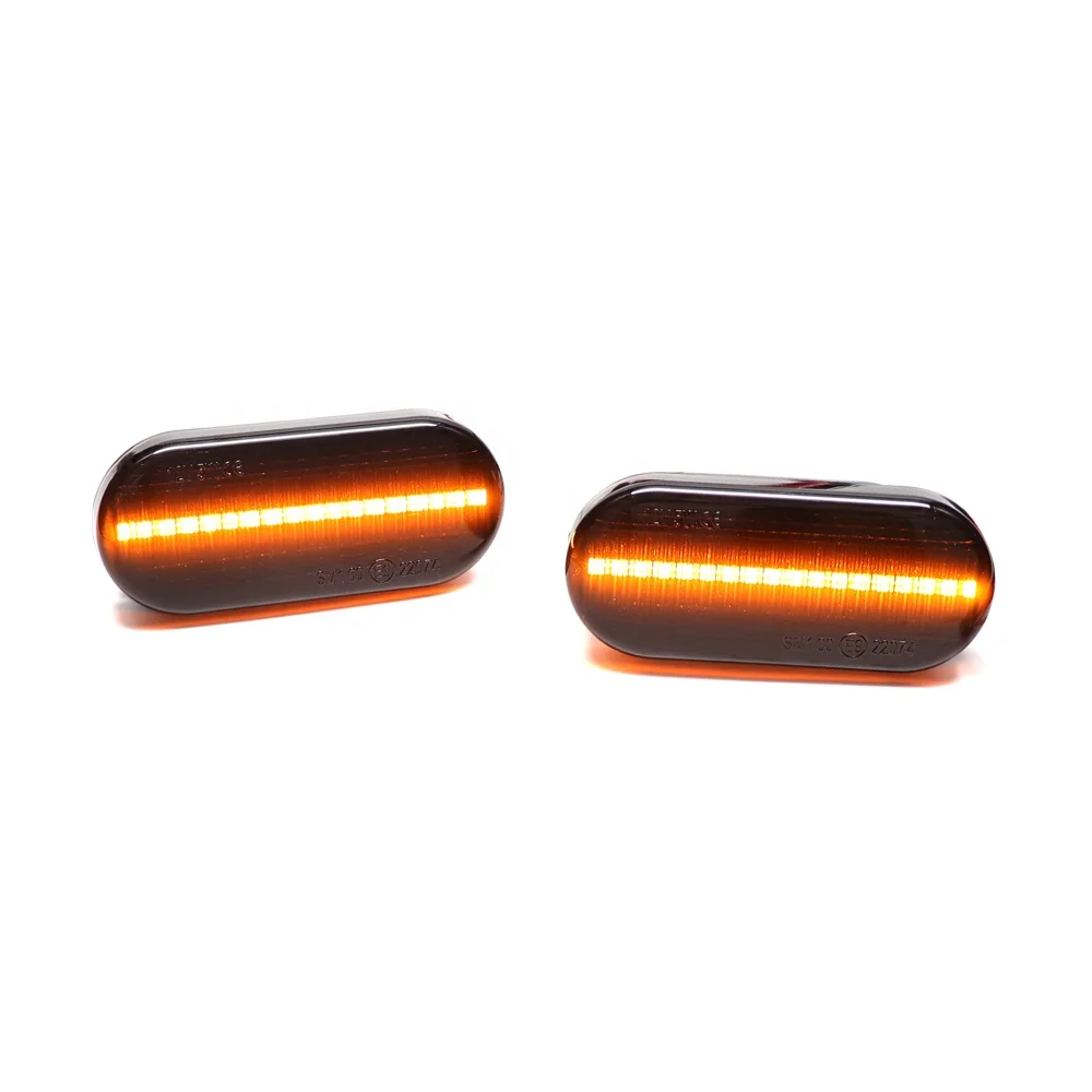LED Dynamic Turn Signal Side Marker Lights for VW Golf 3 4 Bora Polo Passat Focus SEAT Ibiza Leon Fusion Blinker Indicator Lamps