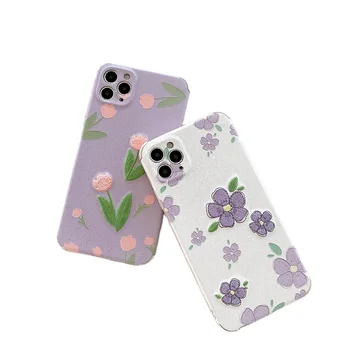 2022 latest plain purple flowers that can not be ignored for iphone 11 12 13 pro max cases