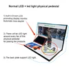 Normal LCD + led light physical pedestal