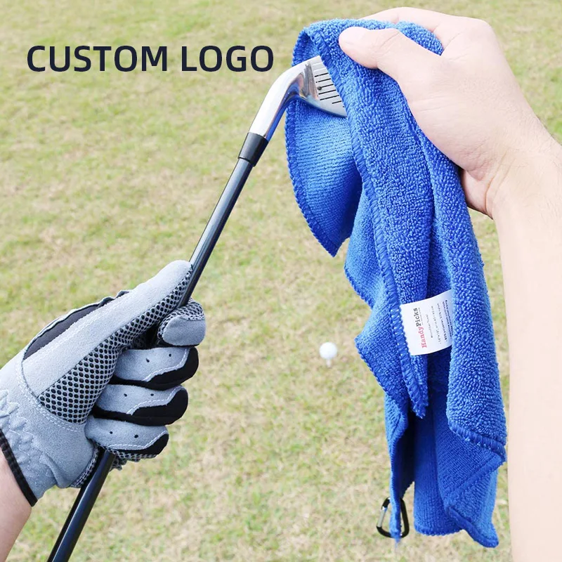 Promotional Plain Waffle Golf Towel Super Strong Sports Fan Golf Bag
