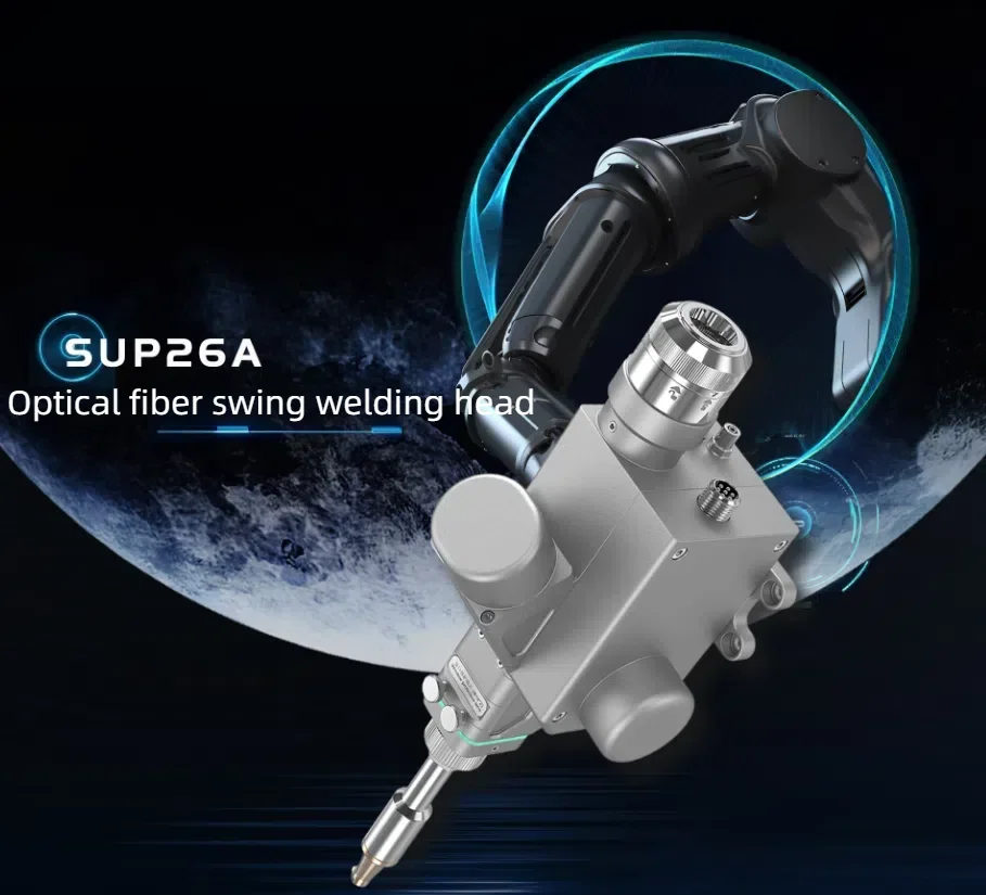 Original Super SUP25A Optical Fiber Swing Welding Head Handheld Laser Welding Gun for Fiber Laser Welding Machine New Condition
