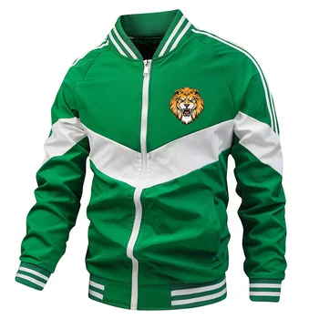 Custom Male Casual Baseball Jacket Man Sports Windbreaker Jacket Stitching Outdoor  jacket men