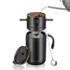 Black thermos cup drip spoon-set of three