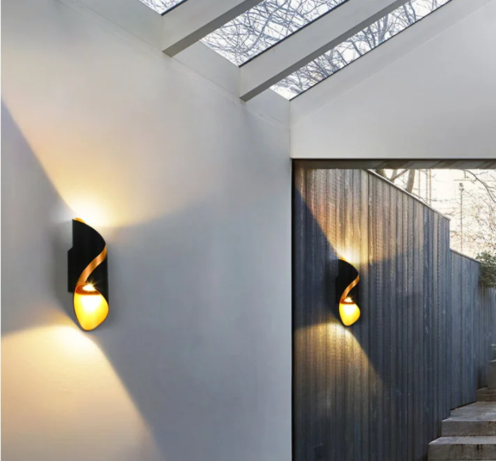 led outdoor double head wall light 10W IP65 garden light balcony decoration wall light