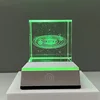 Meteor solar system 5cm square silver touch-activated base