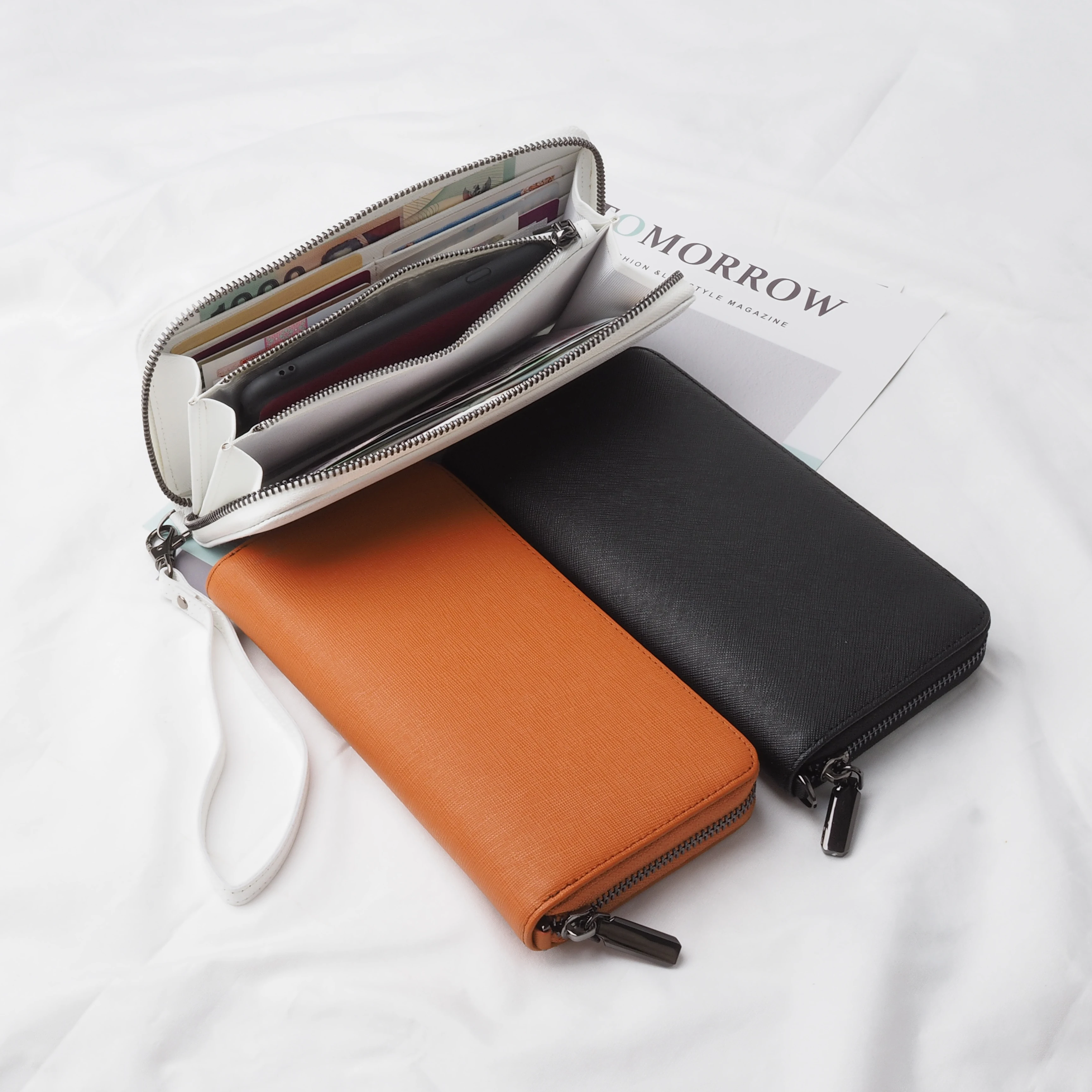 Wholesale Epi leather and saffiano leather wallet cheap top grain wallet  for men leather card wallet From m.