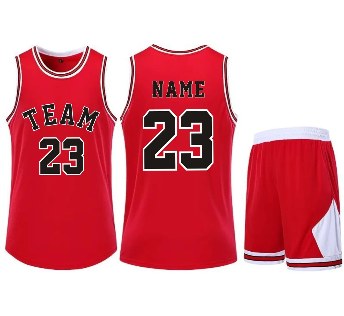 Customized Men Basketball Jersey Sets Uniforms Breathable Sportswear