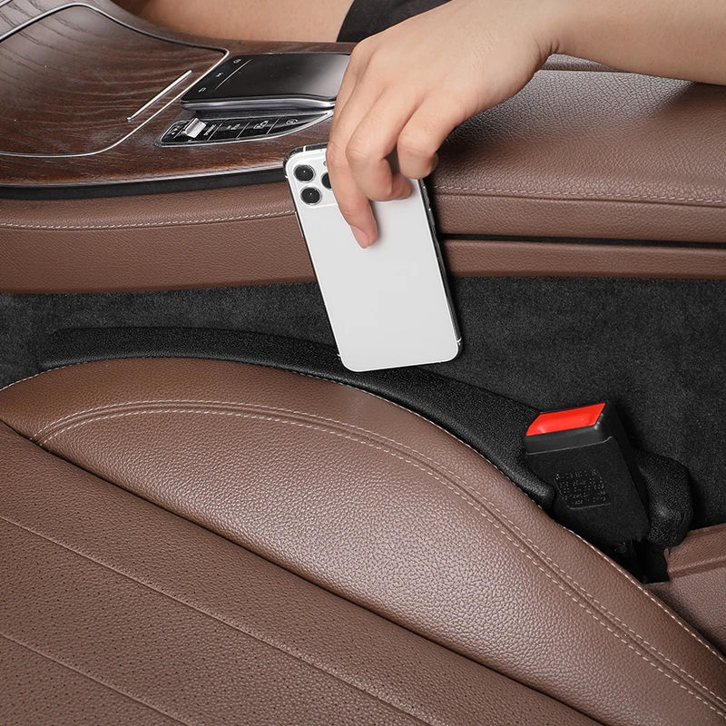 2 PCS Car Seat Gap Filler Organizer with Phone Holder,Upgrade Version Car Seat e