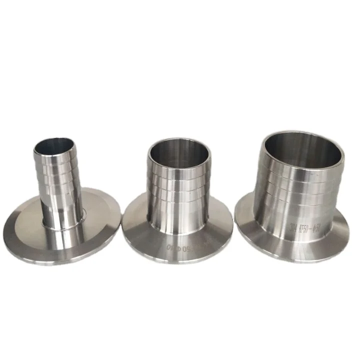 When zhou yili 304 stainless steel KF vacuum pipe joint CNC integrated kf vacuum quick-connection pagoda joint