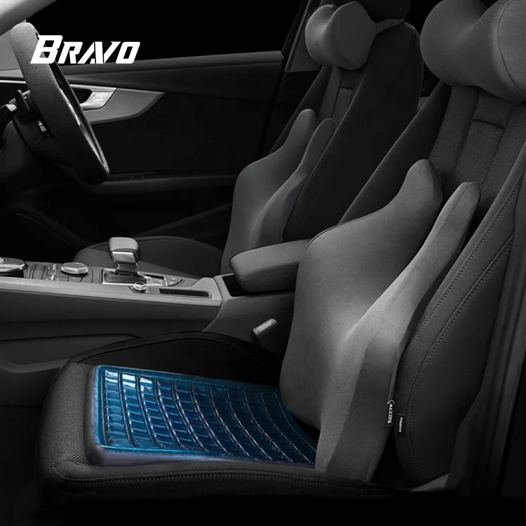 Factory Custom Soft Cooling Gel Memory Foam Comfort Car Driving Seat Cushion Pad