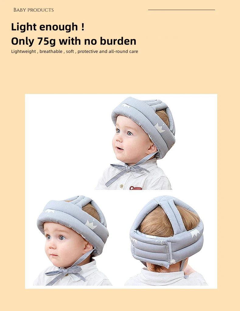 Adjustable Baby Protective Helmet For Kids Safety Helmet Babies Running