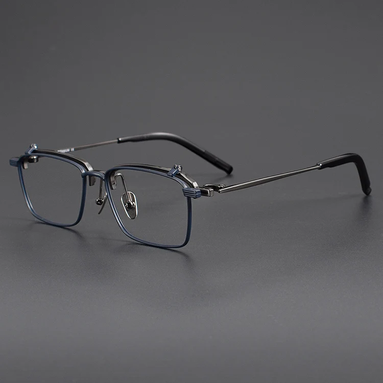 S401T Titanium Flip-Up Square Eyeglasses