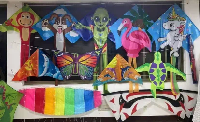 Воздушный змей-бабочка с логотипом на заказ, четыре линии