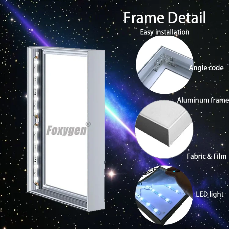 Custom Ade Led Lightbox SEG Lightboxes Poster Frame Aluminum Advertising Light Boxes for Restaurant & Cinema Led Light Box Sign