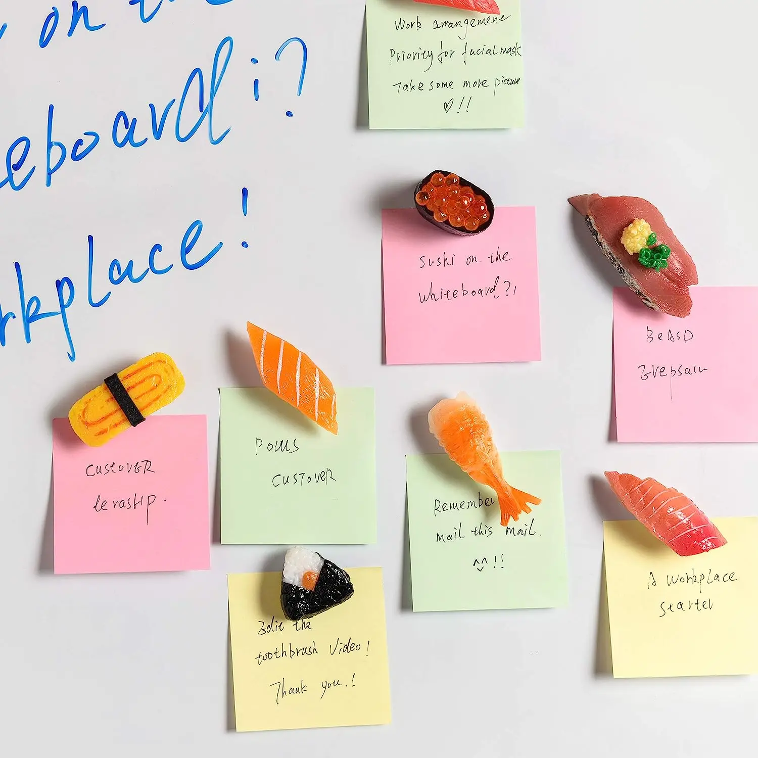 Cute Refrigerator Magnets 3d Resin Simulation Sushi Refrigerator Magnet Home Decoration Japan Korea Sushi Food Fridge Magnet