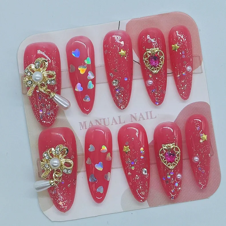 Luxurious Design For Reuse False Nails Custom Acrylic Press Artificial