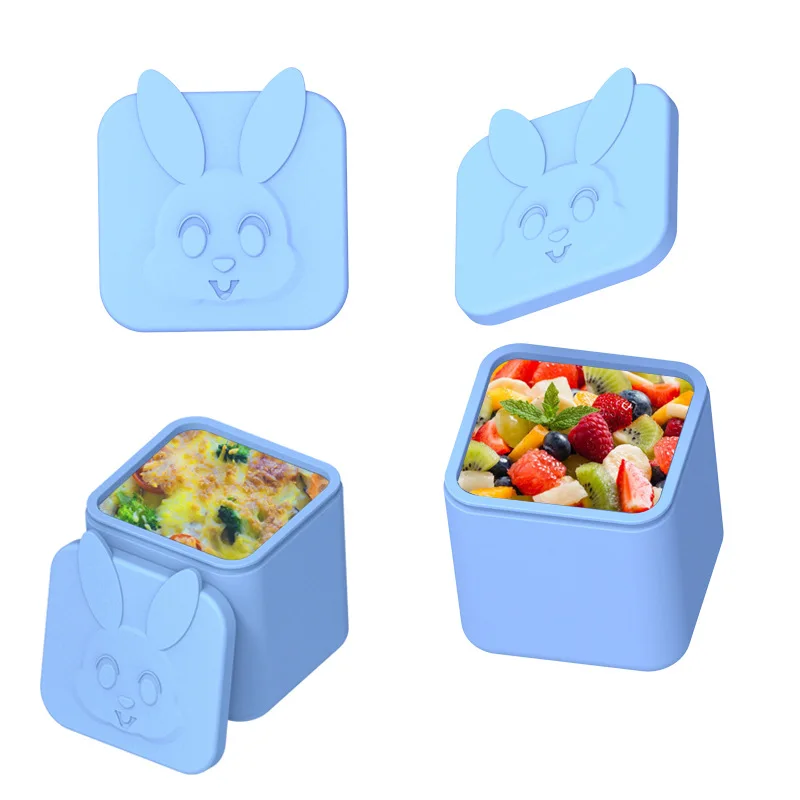 Bento Accessories Cupcake Liner Silicone Lunch Box Dividers Small Condiments Container Salad Sauce Silicone Container With Lid