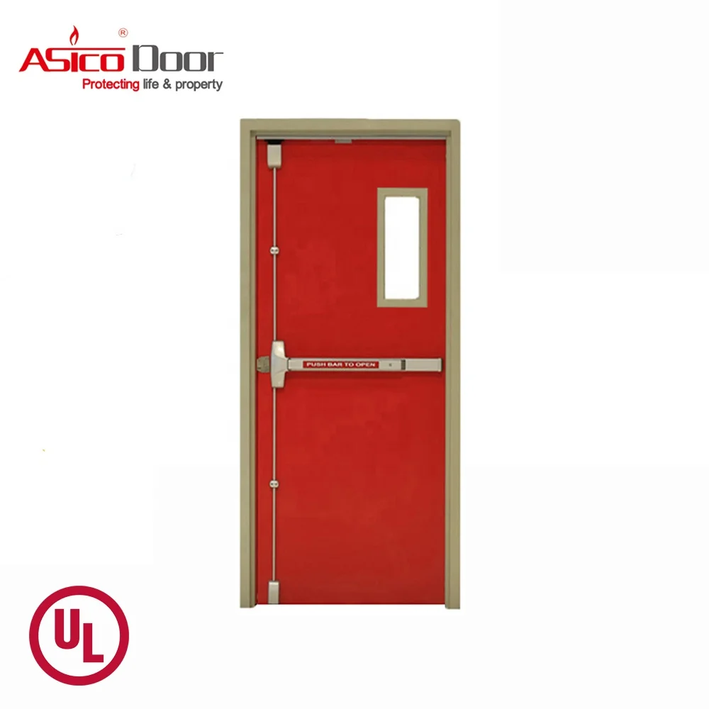 WH Intertek UL Listed Steel Fire Door 180minutes Fire Rating QCD Approved