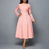 Rosa plus size elegante abito madre della sposa