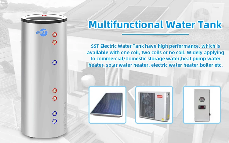 Gas Shortage Remedies 200L 300L 400L multifunctional hot water storage tank/Heat Pump Water Heaters extraction tank