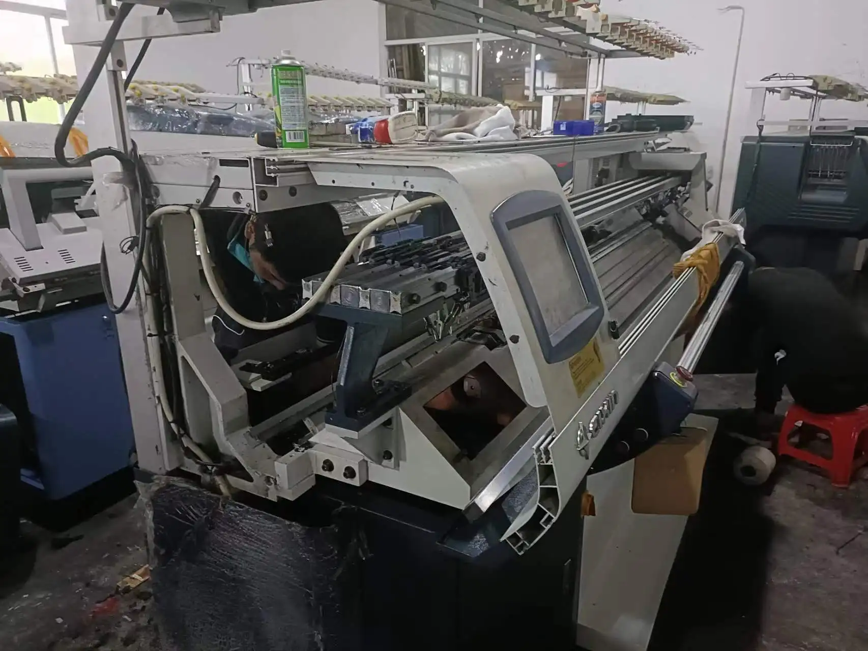Double System Computerized Sweater Flat Knitting Machine for Sweater Cixing 7G 10G 12G Shima Stoll Used Knitting Machine