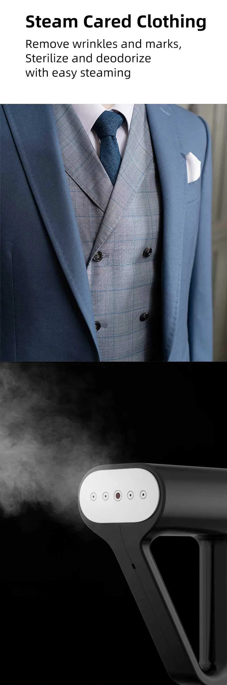 Salav 2021 Hot Sale Steam Press Electric Iron Household Powerful Mini Foldable Travel Iron 1000w