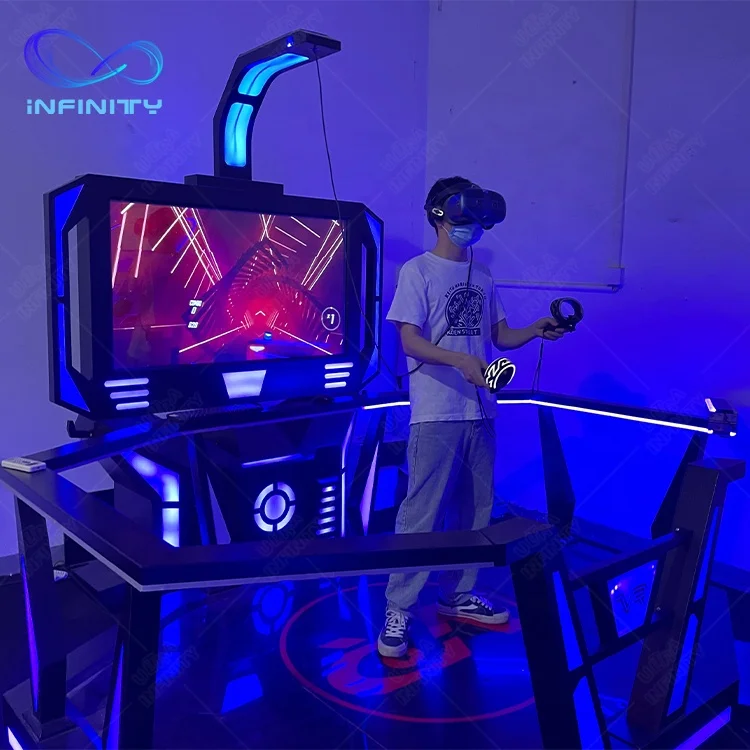 New Design Game Machine Virtual Reality Space Walk Vr Gaming Equipment Standing Platform with Vr Headset