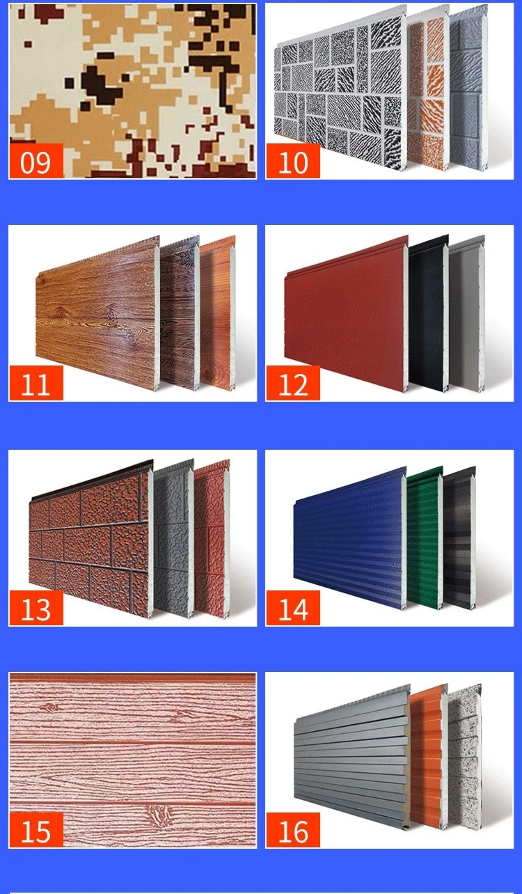 House siding exterior wall pu foam sandwich panel for building house clean room wall panel pu sandwich panel supplier