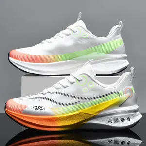 KICKSLOE Cushion Fashion Trend Walking Shoes Men Lightweight Breathable Jogging Mesh Lace-Up Sports Trail Running