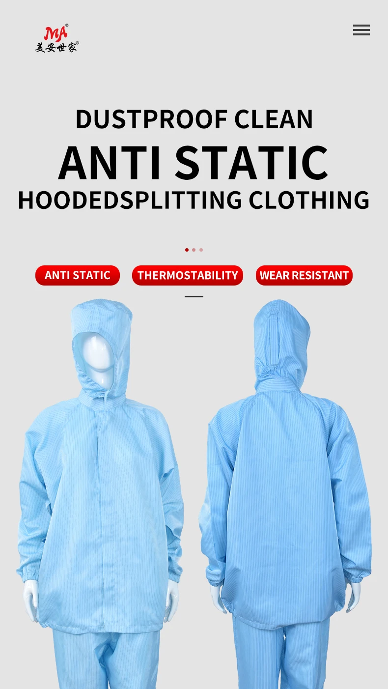 Wholesale Industrial Cleaning Clothes Sterile Antistatic Esd Washable Coverall Coat Esd
