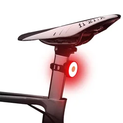 Mini LED Bike Rear Light USB Rechargeable Bicycle Tail Light MTB Helmet Backpack Lamp Night Cycling Warning Lights