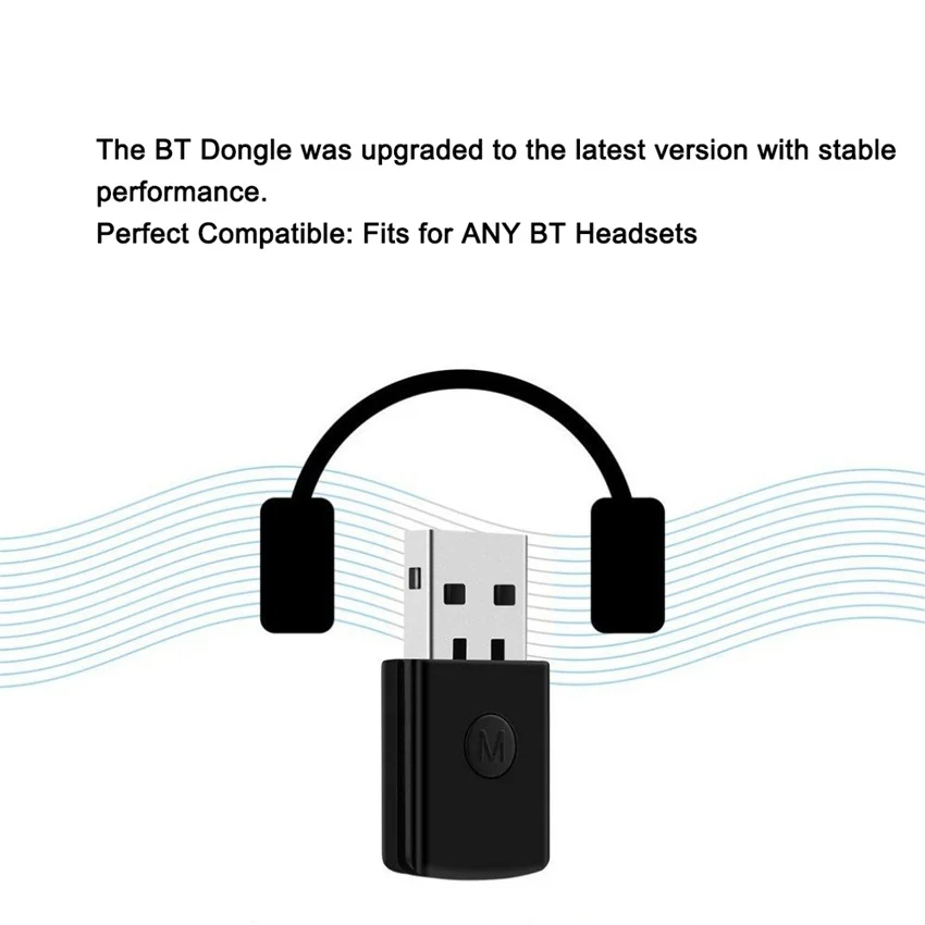 Mini USB Wireless Bluetooth Audio Transmitter Adapter for PS4 PS5 Handsfree Game Console Controller Audio Adapter