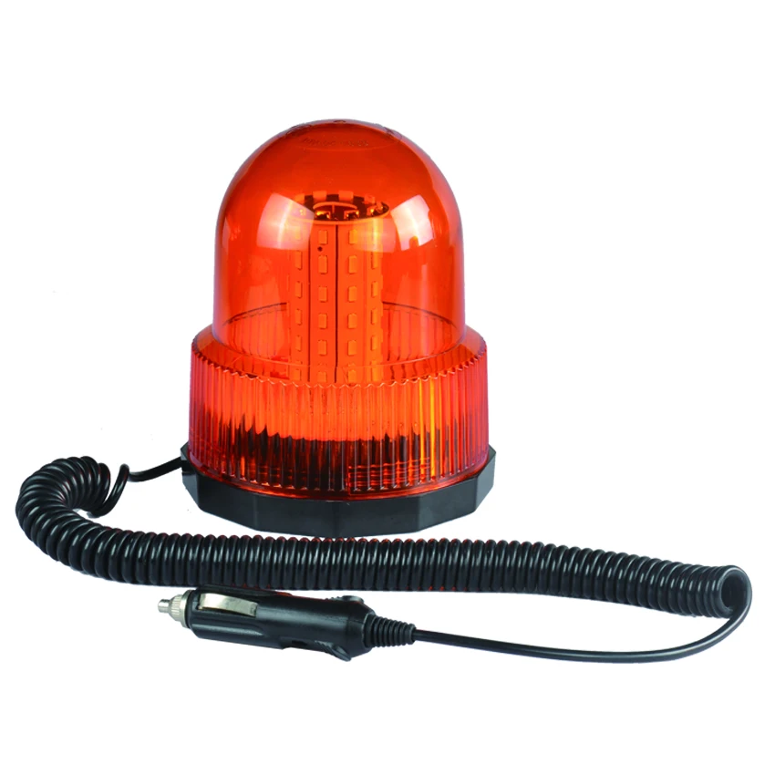 12V Emergency Rotary 60pcs Led Warning Light warning strobe flash light With Magnet Base