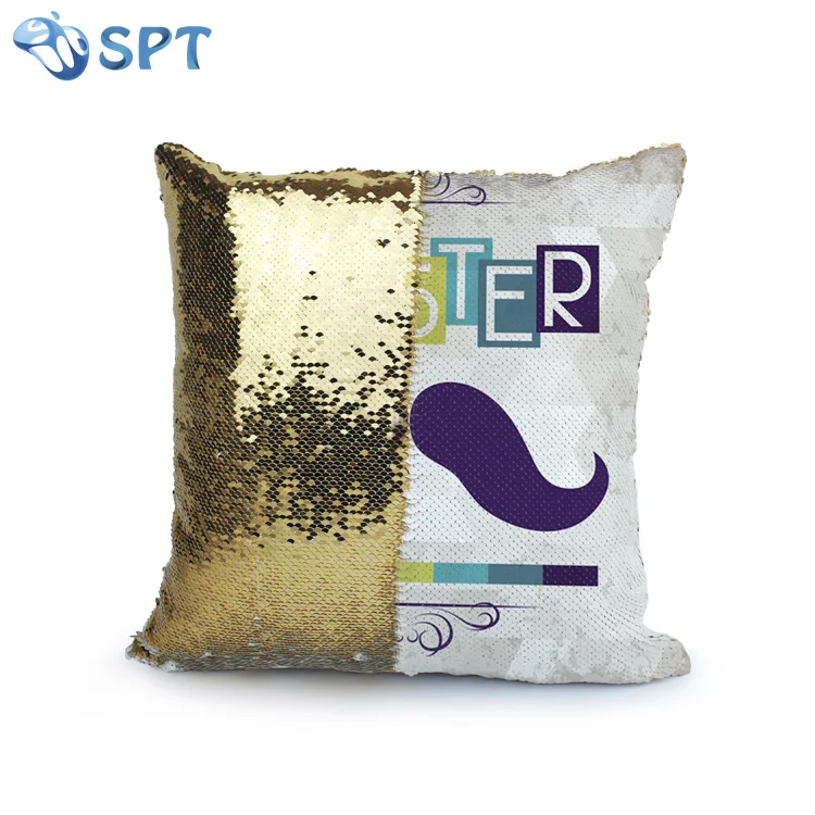 2019 Горячая продажа цельная картина флип блесток сублимационная подушка
