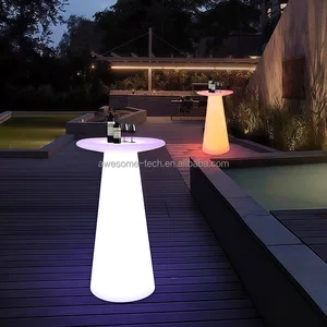 PE Waterproof Outdoor LED Bar Table Versatile Indoor Outdoor Party KTV Night Club Club Mall Office Farmhouse Gym Hospital