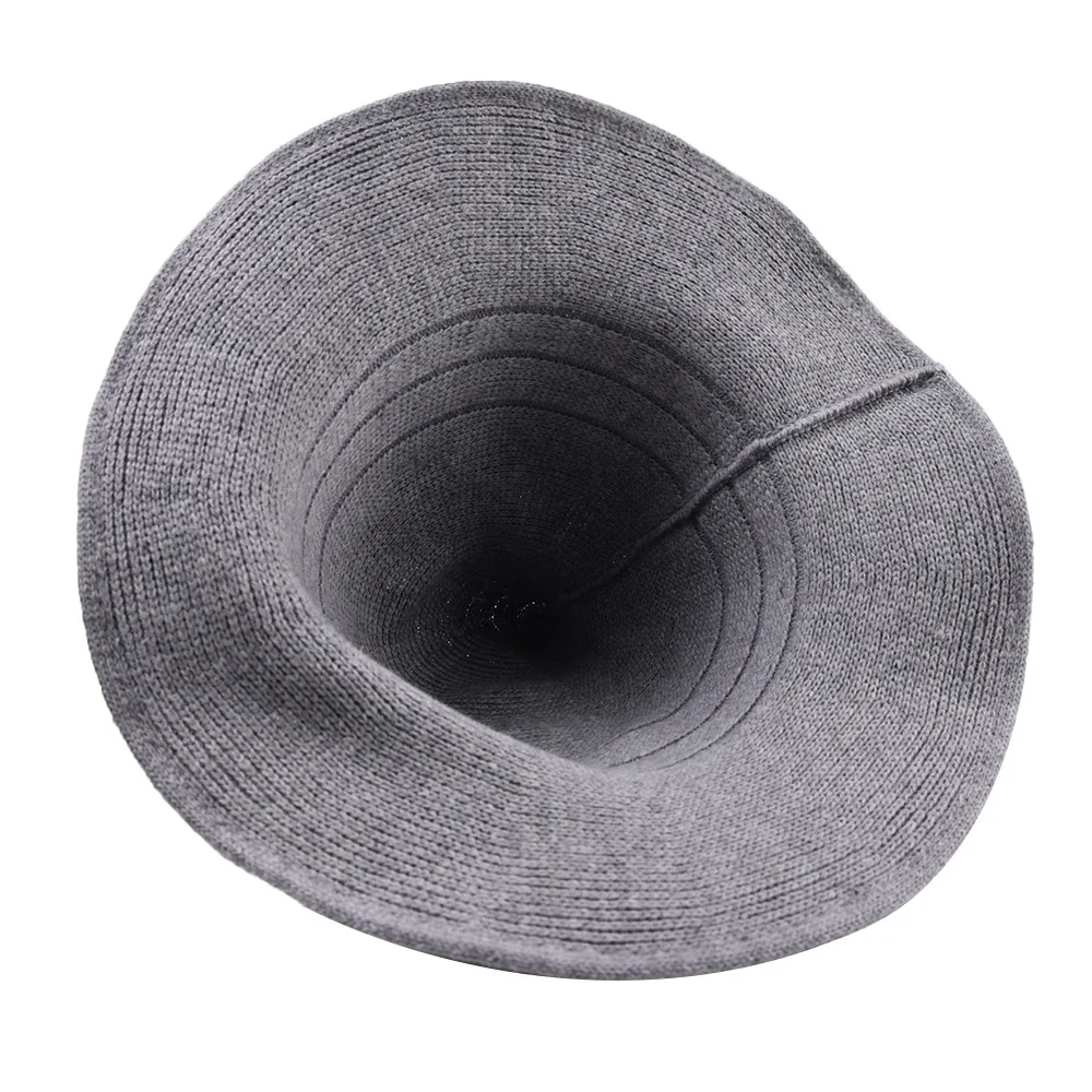 Шерстяная шляпа ведьмы для Хэллоуина, складной костюм, шапка для вечеринки, Женская и мужская вязаная шерстяная шляпа в рыбацком стиле для вечеринки, Декор, праздничная шляпа ведьмы