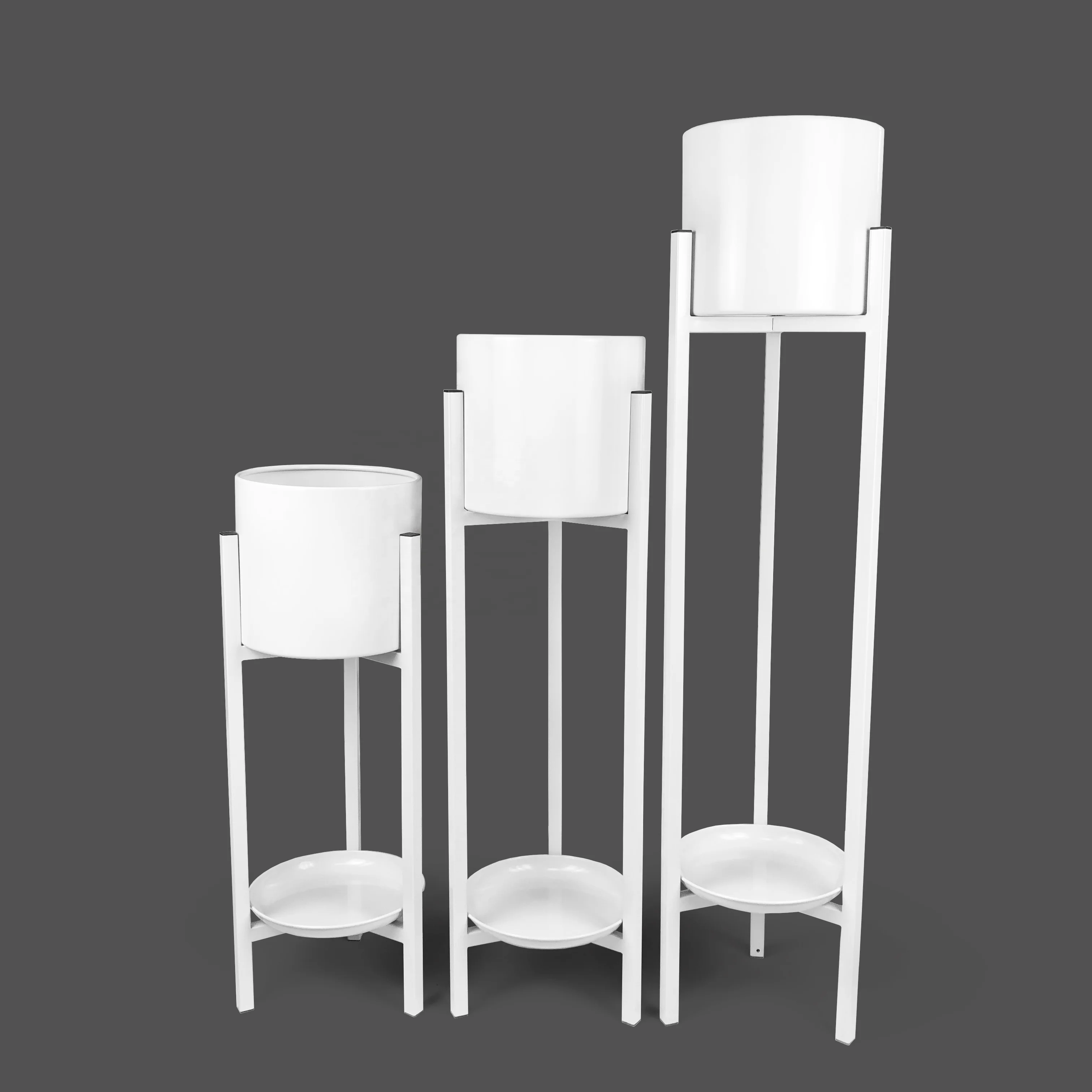 Factory Modern Planter Stand Plant Pots Round Flower Plant Stand Gold Metal for Indoor Outdoor High Quality Minimalist Iron