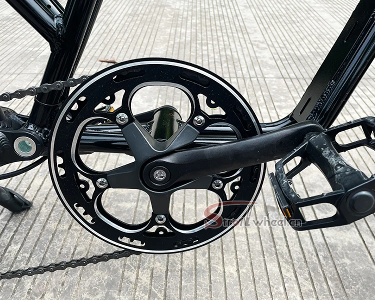Powerful Hunting 52V 1000W Mid Drive Ebike 21AH SDI Battery Full Suspension Electric Bike 26 Inch Fat Tire Mountain Ebike