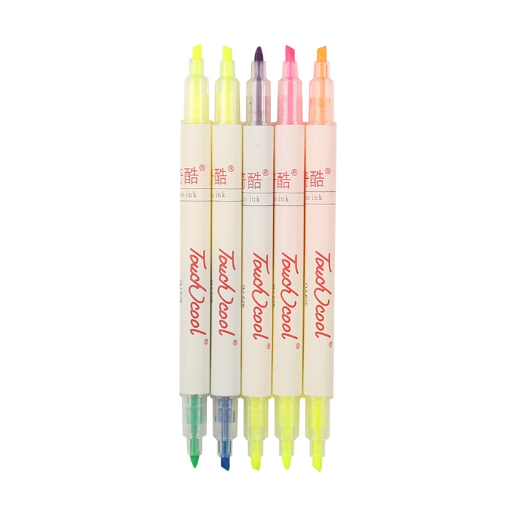 Высокое качество индивидуальный логотип профессиональная небольшая емкость многоцветный маркер хайлайтер ручка