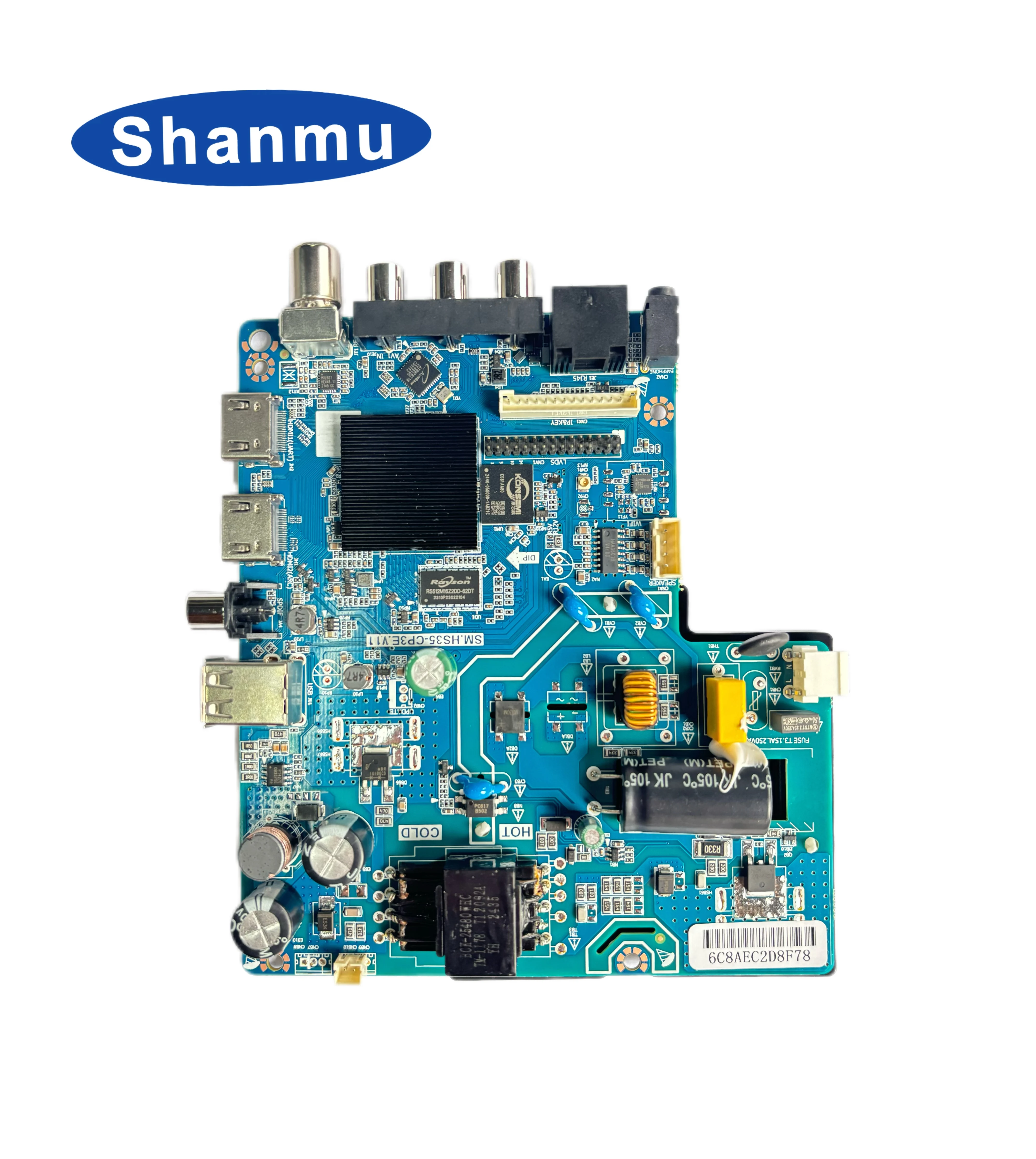 43" Android Motherboard With Digital DVB-T2 Smart LED TV