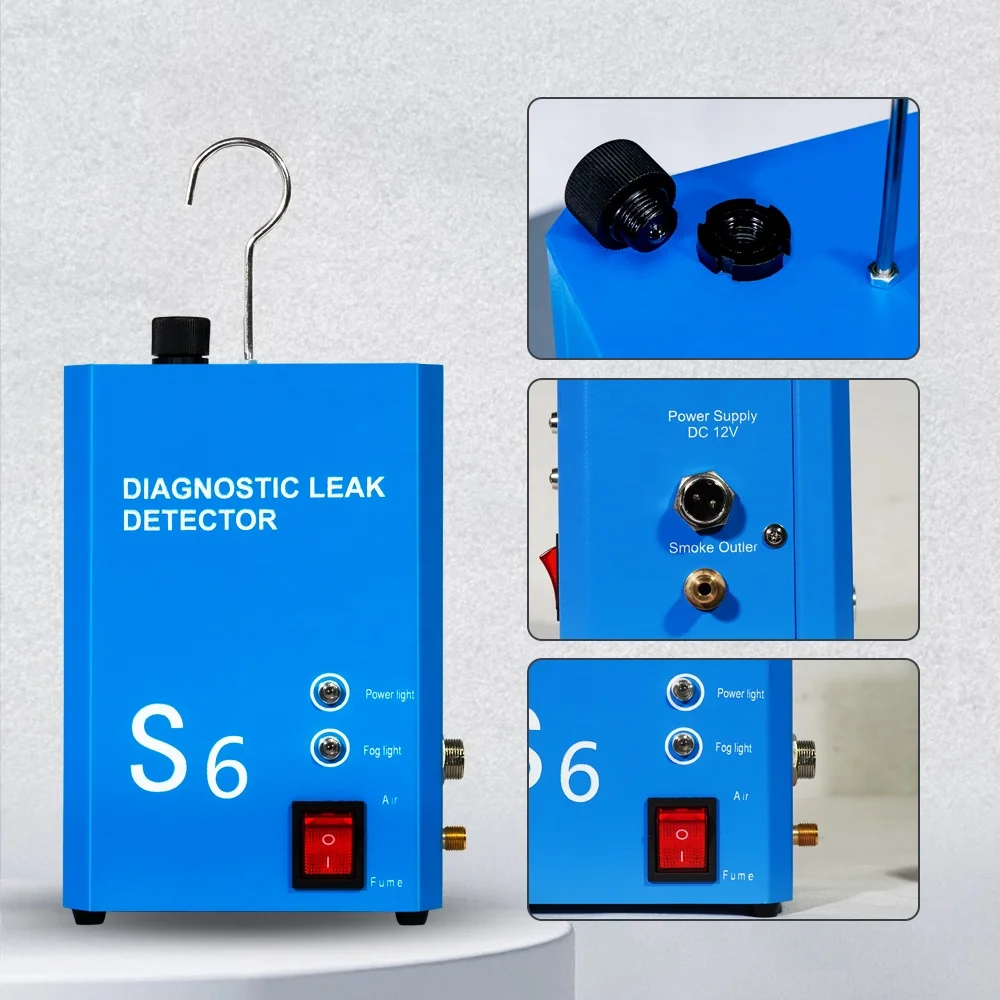 SAMFD Smoke Machine with Air Pressure Leak Detector Car EVAP Detect Pipe Smoke Leakage Analyzer