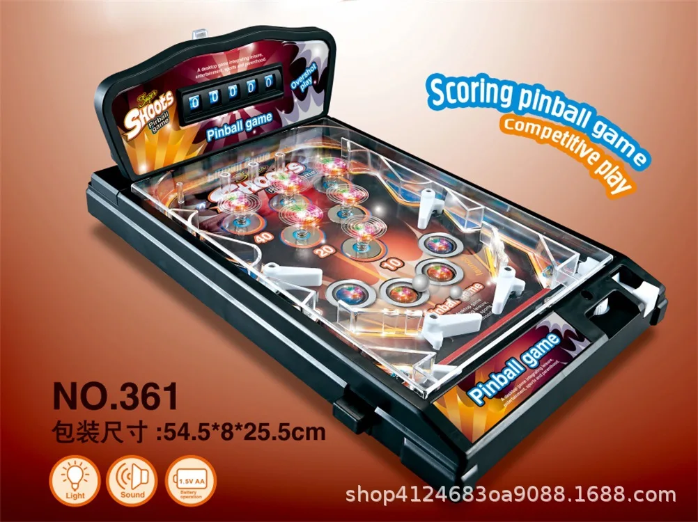 Contando Pinball máquina com luz LED, 5 cores, catapulta criativa, jogo de  pinball, brinquedo multifuncional, bartop, música, 12 pçs/lote - AliExpress