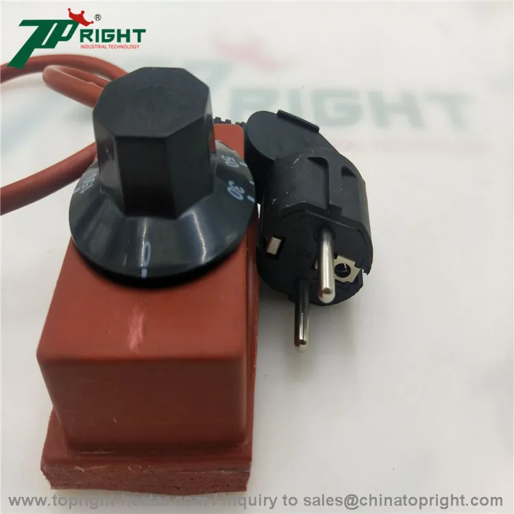 Mini Type Flexible Silicone Rubber Heater Pad with Adjusted Thermostat for diesel Engine