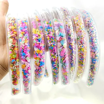 New quicksand hair Band children's transparent PVC Sequin Headband manufacturers sell children's hair accessories