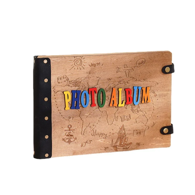 Creative Commemorative Diy Wood Scrapbooking 10 Inch Three-dimensional Our Adventure Book Cartoon Gift Scrapbook Photo Album