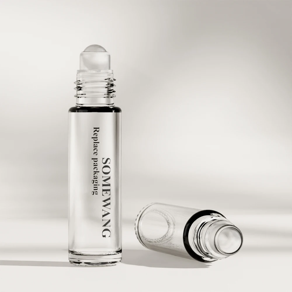 Free Sample Perfume Bottle Manufacture Frosted Mini Perfume Glass Roll on  Bottles 10 ml