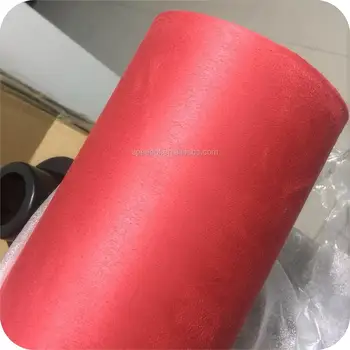 1.52*15M New Premium  car interior microfiber suede film for car wrap Red  suede fabric  vinyl wrap