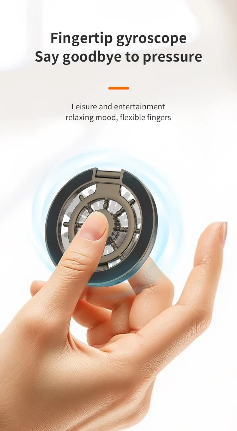 Magnetic Adsorption Foldable Phone Holder Ring Stand Double Sided Magnet for Smartphone Daily Use